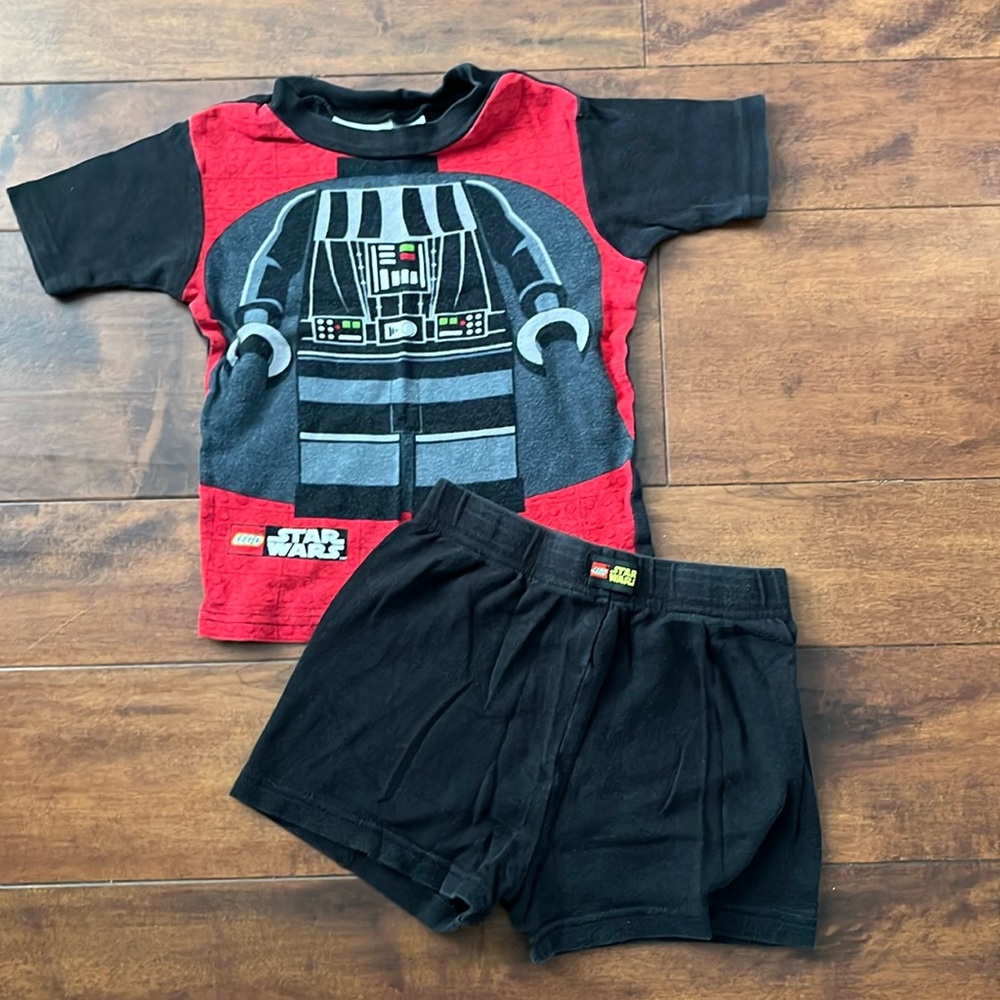 Boys pajama set shorts and shirt Star Wars